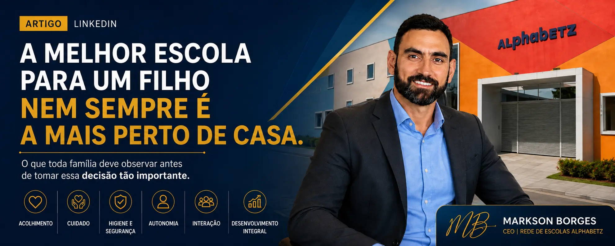 Imagem de capa de A melhor escola para um filho nem sempre é a mais perto de casa.